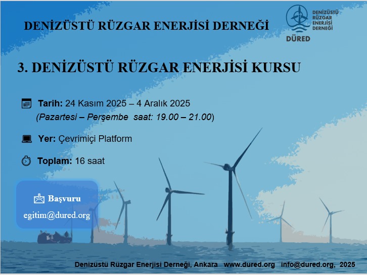 3. Denizüstü Rüzgar Enerjisi Eğitimi
